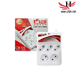 نمایش جزئیات برای محافظ برق 5 خانه بدون کلید سيم کوتاه امگا OMEGA تصویر محافظ برق 5 خانه بدون کلید سيم کوتاه امگا OMEGA